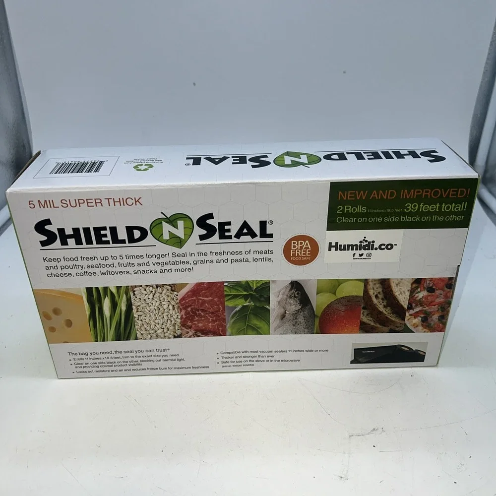 Vacuum Seal Rolls (Black and Clear, 11